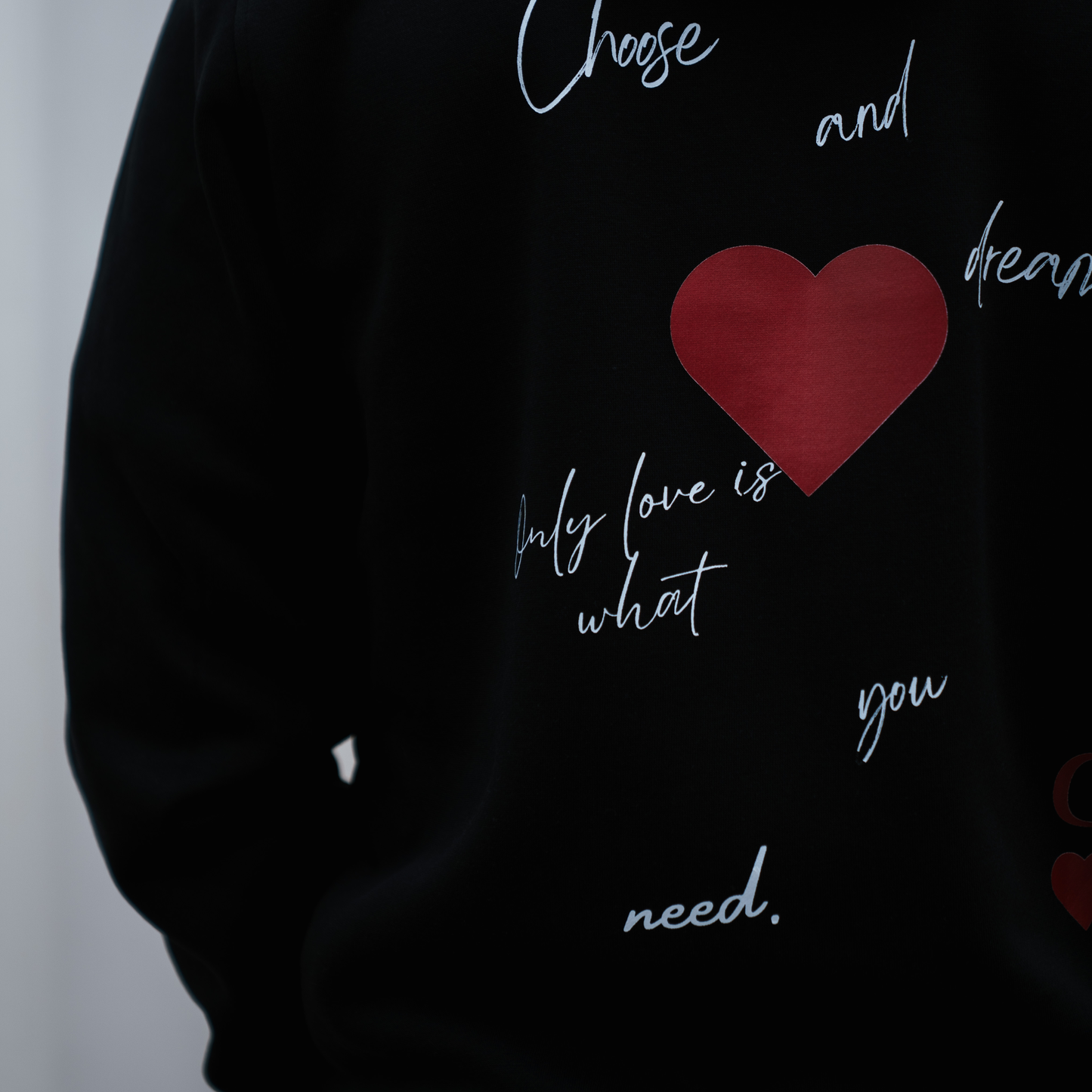 MEN HEART HOODIE