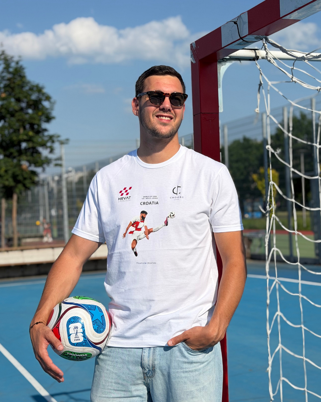 UNISEX JG WORLD CUP  WHITE T-SHIRT