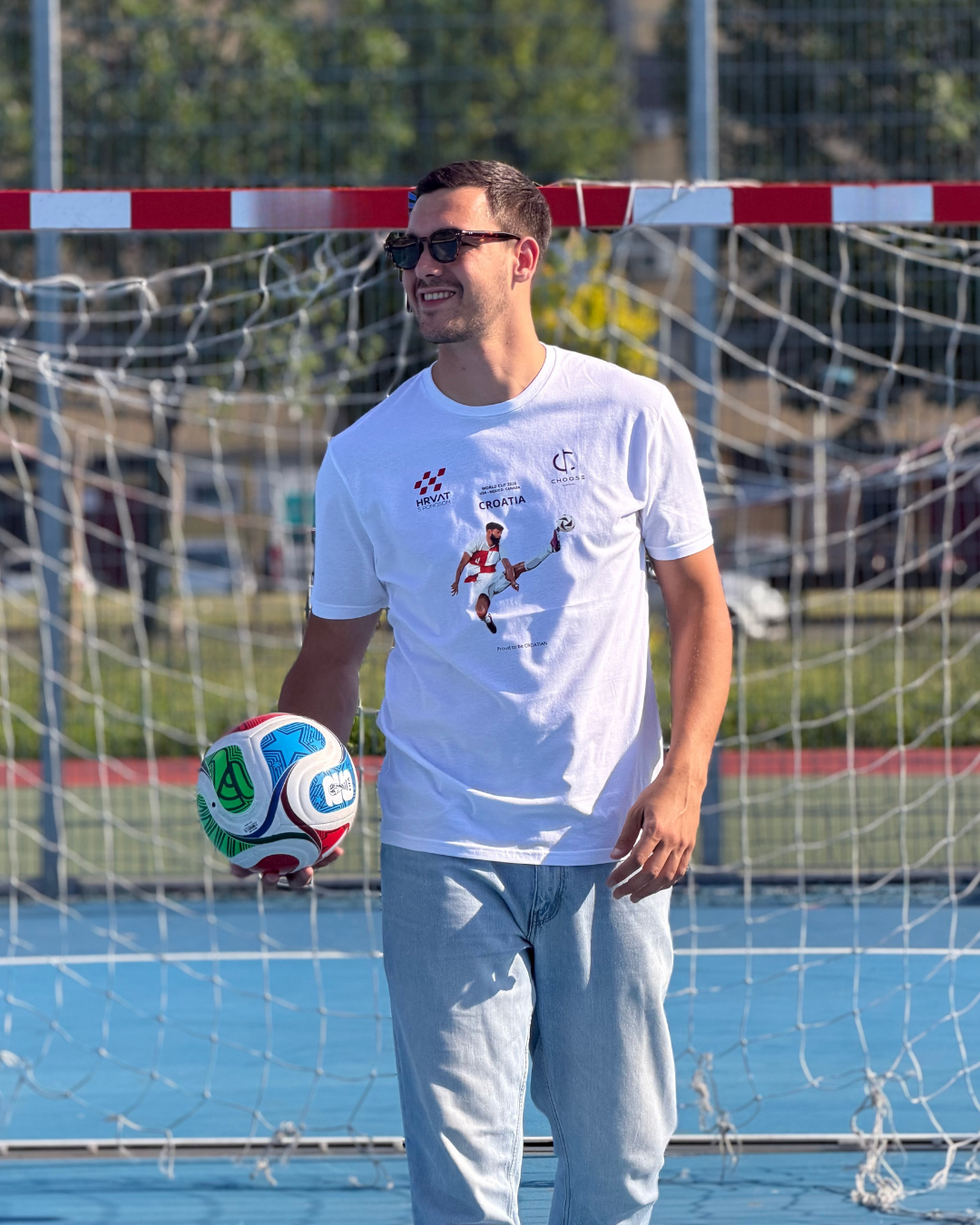 UNISEX JG WORLD CUP  WHITE T-SHIRT