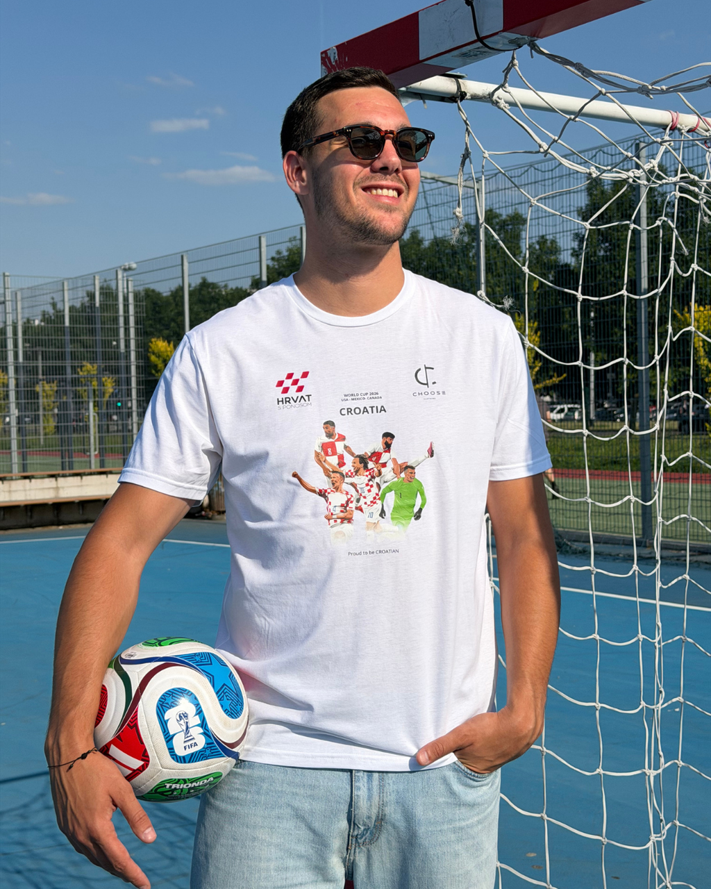 UNISEX FAMILY WORLD CUP  WHITE T-SHIRT