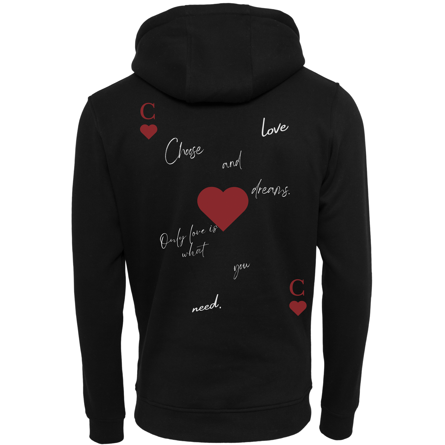 MEN HEART HOODIE