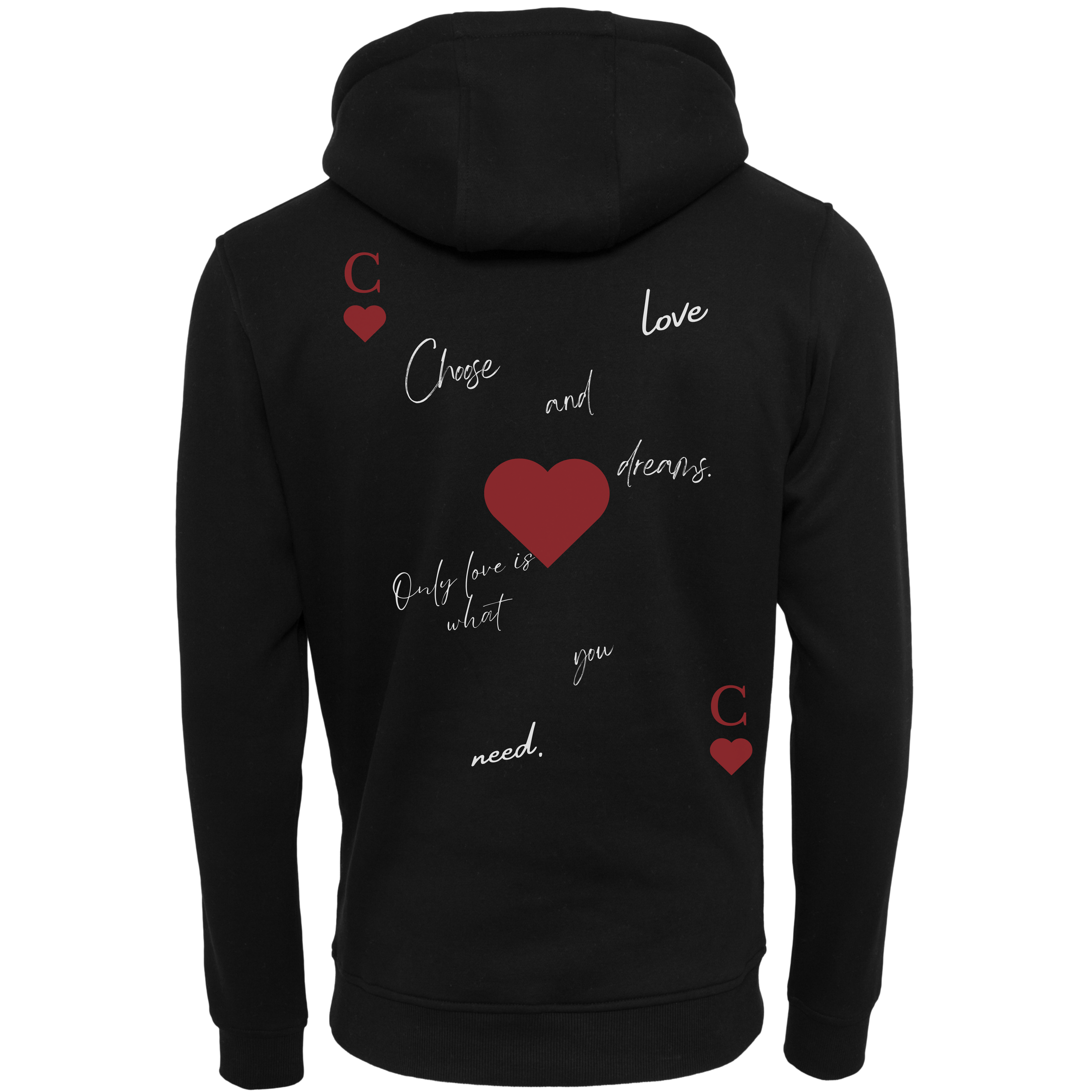 MEN HEART HOODIE