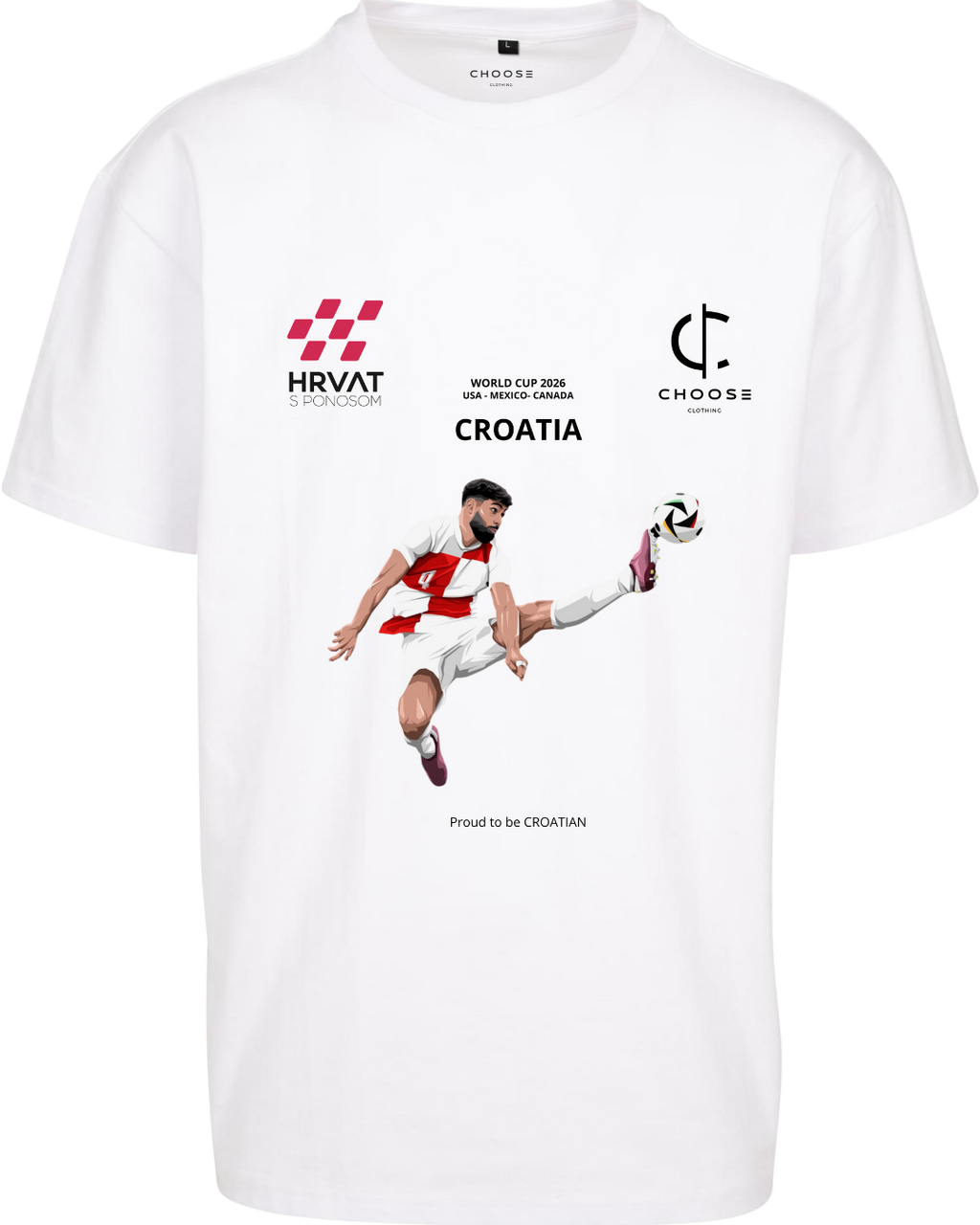 UNISEX JG WORLD CUP  WHITE T-SHIRT