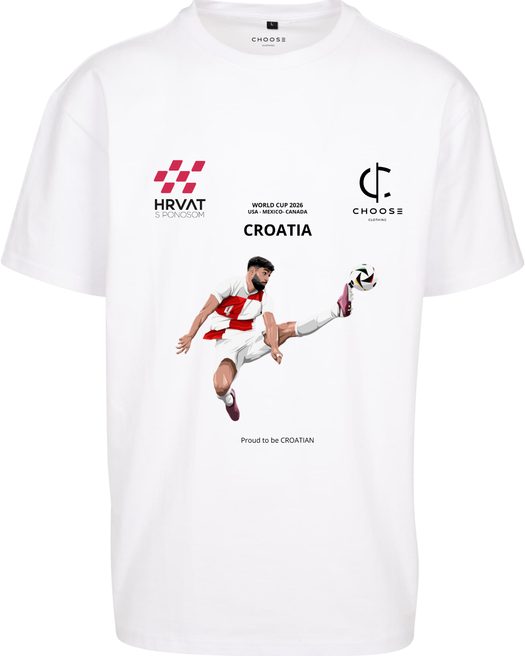 UNISEX JG WORLD CUP  WHITE T-SHIRT