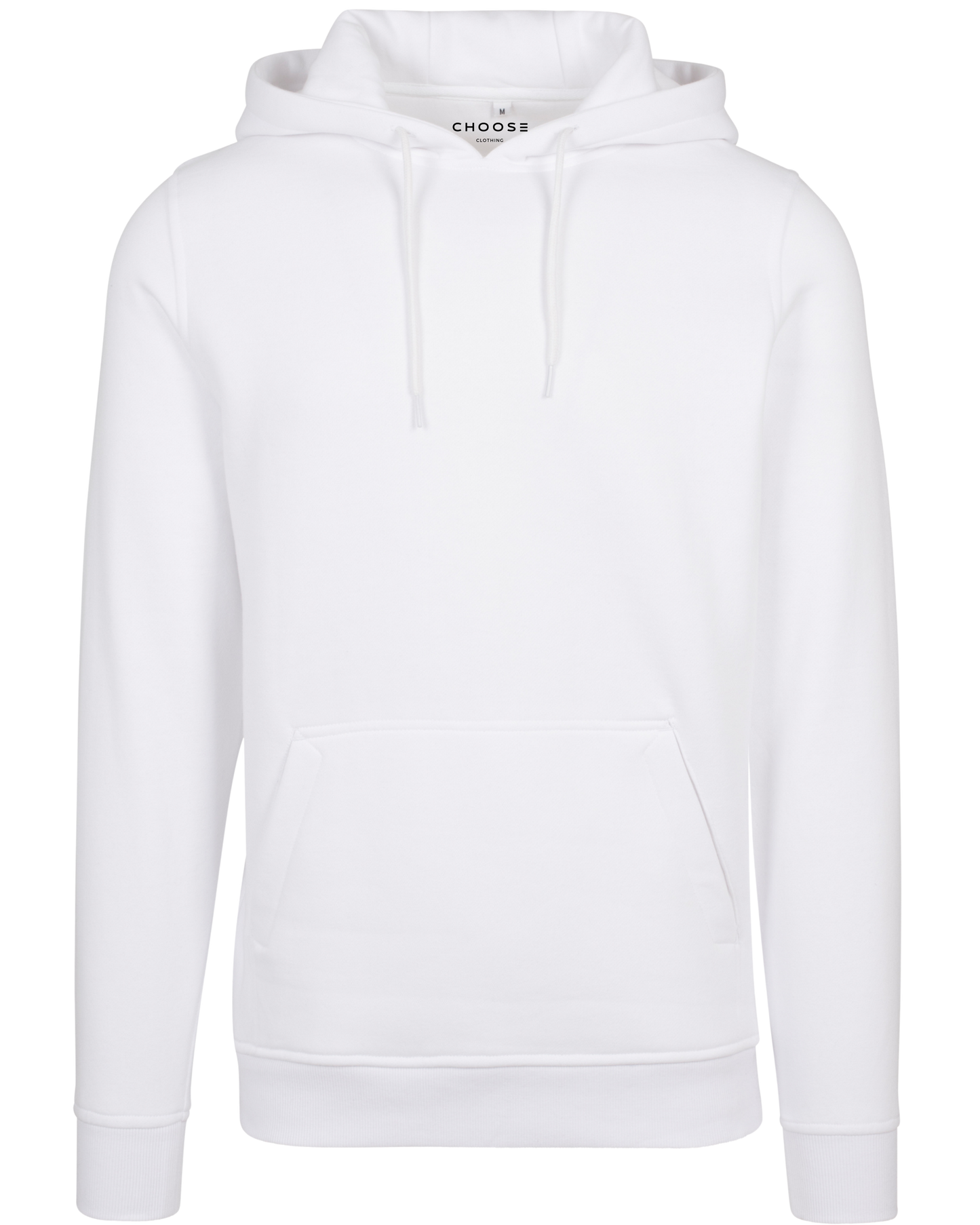 MEN WHITE PLAIN HOODIE