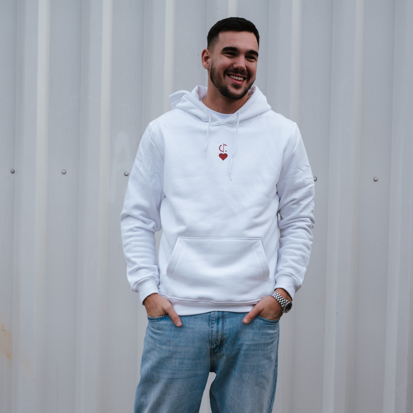 MEN HEART HOODIE